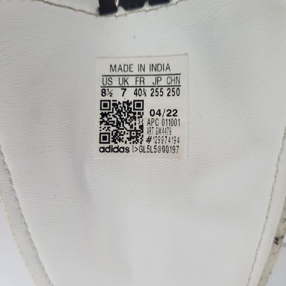 Adidas Stan Smith white marble gold metallic womens 8.5 - Picture 9 of 9